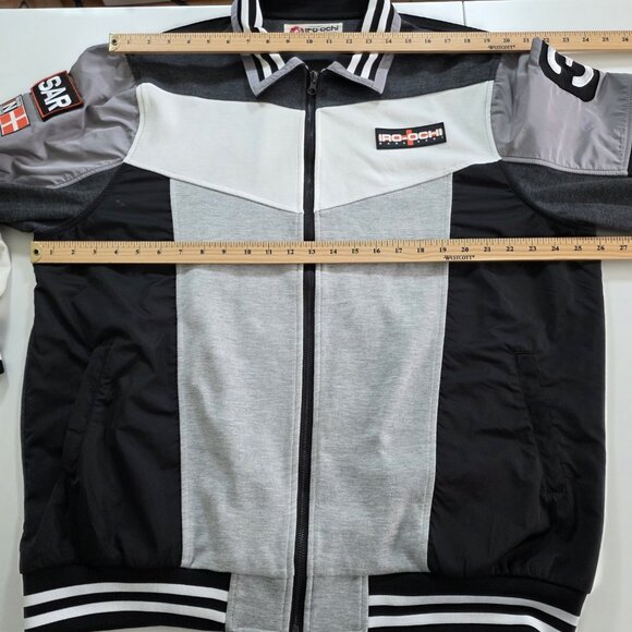 Iro Ochi Jacket Mens 3X Gray Black LS Zip Patch Embroidery Japan Nagasaki Rescue - Picture 4 of 16